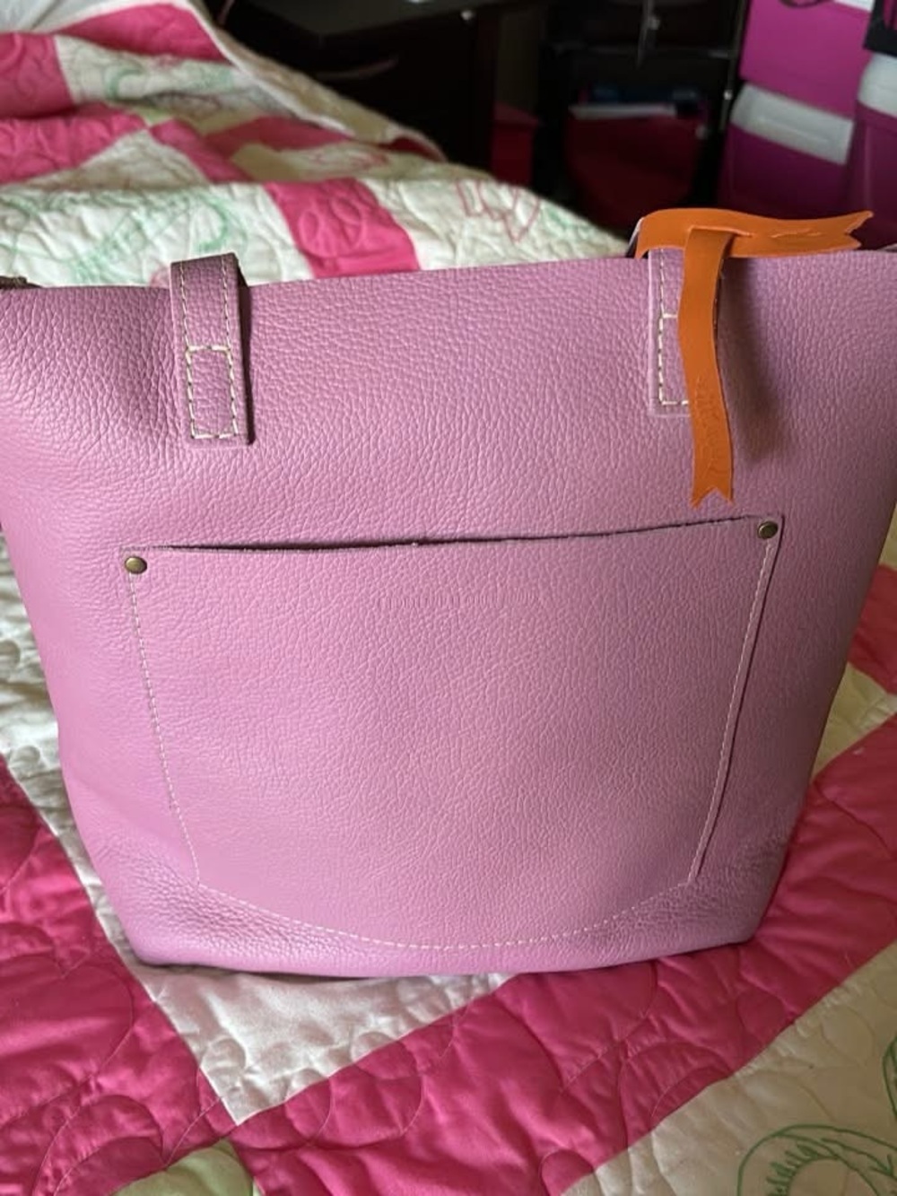 Plg breasties campaign benefit bag fscb bag classic in Calla Lilly , never used.